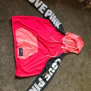 Victoria’s Secret Pink half zip wind breaker